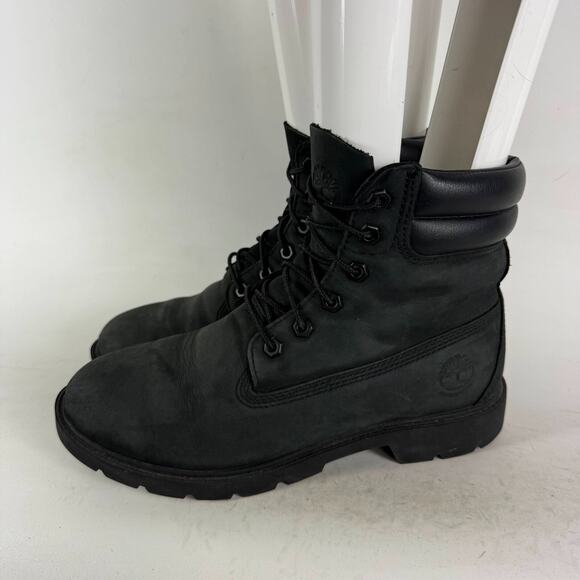 Timberland Linden Woods 6 Inch Boot Women's 8.5 Black Leather Ankle Waterproof - Picture 5 of 10